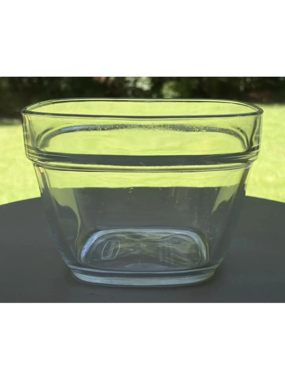 Rubbermaid Glass Storage Container 5.5 Cup/1.3 Liter with Black Lid 7N64